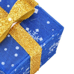 OMAXI Svítící vánoční dárky 3 ks 64 teple bílých LED 435370