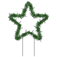 OMAXI Vánoční světelné dekorace s hroty 3 ks Hvězda 50 LED diod 29 cm 118348