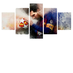 Etos ArtSailing Gallery 5 dílný obraz na plátně - Messi  LE1255