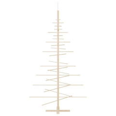 OMAXI Dřevěný vánoční stromeček na ozdoby 180 cm masivní borové dřevo 133457