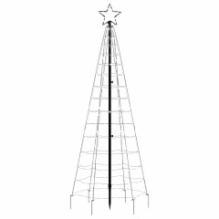 OMAXI LED vánoční stromek s hroty 220 studených bílých LED 180 cm 042278