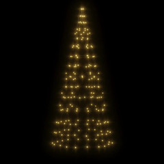 OMAXI LED vánoční stromek na stožár 200 teplých bílých LED diod 180cm 042346