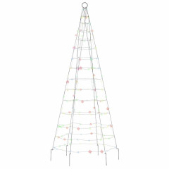 OMAXI LED vánoční stromek na stožár 200 barevných LED diod 180 cm 042360