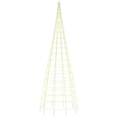 OMAXI LED vánoční stromek na stožár 550 teplých bílých LED diod 300cm 042384