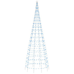 OMAXI LED vánoční stromek na stožár 550 modrých LED 300 cm 042414