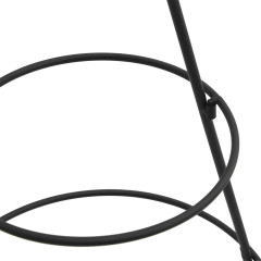 OMAXI Kovový vánoční stromeček pro dekorace černý 60 cm 136984