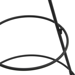 OMAXI Kovový vánoční stromeček pro dekorace černý 125 cm 137004