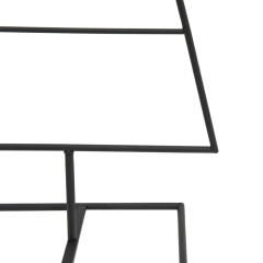 OMAXI Kovový vánoční stromeček pro dekorace černý 90 cm 137059