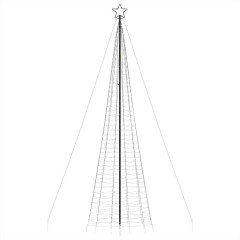 OMAXI LED vánoční stromek s hroty 1534 modrých LED diod 500 cm 394101