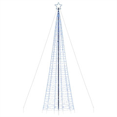 OMAXI LED vánoční stromek s hroty 1534 modrých LED diod 500 cm 394101