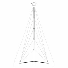 OMAXI LED vánoční stromek 615 modrých LED diod 404,5 cm 394262