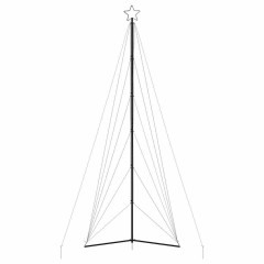 OMAXI LED vánoční stromek 861 studených bílých LED diod 478 cm 394293