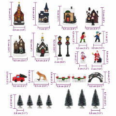 OMAXI Vánoční dekorace na stůl Vícebarevný Pryskyřice 362810