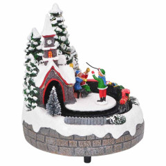 OMAXI Vánoční dekorace na stůl Vícebarevný 16 x 16 x 19 cm Pryskyřice 362834