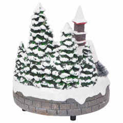 OMAXI Vánoční dekorace na stůl Vícebarevný 16 x 16 x 19 cm Pryskyřice 362834