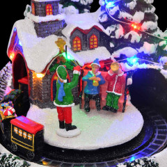 OMAXI Vánoční dekorace na stůl Vícebarevný 16 x 16 x 19 cm Pryskyřice 362834