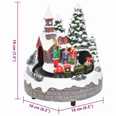 OMAXI Vánoční dekorace na stůl Vícebarevný 16 x 16 x 19 cm Pryskyřice 362834