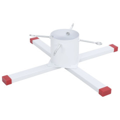 OMAXI Stojan na vánoční stromek bílý 61 x 61 x 15,5 cm 391988