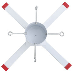 OMAXI Stojan na vánoční stromek bílý 61 x 61 x 15,5 cm 391988