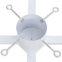 OMAXI Stojan na vánoční stromek bílý 61 x 61 x 15,5 cm 391988