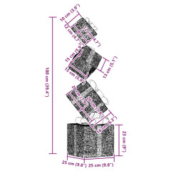OMAXI Vánoční dekorace dárková krabička 80 teple bílých LED 513397