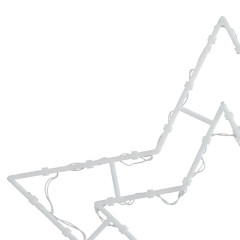 OMAXI Vánoční osvětlení hvězda silueta 2 ks 50 LED teplá bílá 397959