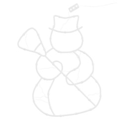 OMAXI Vánoční osvětlení sněhulák silueta 2 ks 35 LED teplá bílá 397997