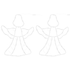 OMAXI Vánoční osvětlení Angel Silhouette 2 ks 50 LED teplá bílá 398000