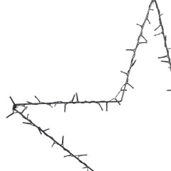 OMAXI Vánoční osvětlení hvězda silueta 115 LED teplá bílá 398017
