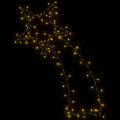 OMAXI Vánoční osvětlení padající hvězdy silhouette 115 LED bílá 398055