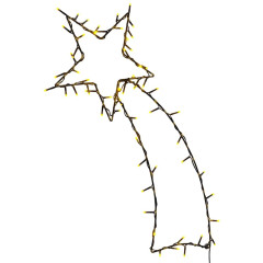 OMAXI Vánoční osvětlení padající hvězdy silhouette 80 LED bílá 398062