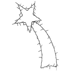 OMAXI Vánoční osvětlení padající hvězdy silhouette 80 LED bílá 398062