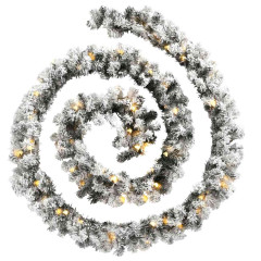 OMAXI Vánoční girlanda s LED světly zelená 5 m PVC 415202