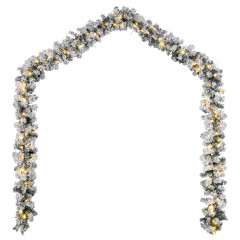 OMAXI Vánoční girlanda s LED diodami zelená 10 m PVC 415219