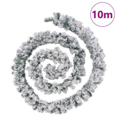 OMAXI Vánoční girlanda s LED diodami zelená 10 m PVC 415219