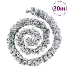 OMAXI Vánoční girlanda s LED diodami zelená 20 m PVC 415226