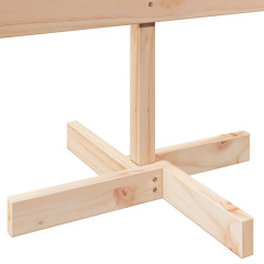 OMAXI Dřevěný vánoční stromeček na ozdoby 110 cm masivní dřevo 455536