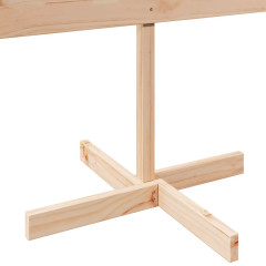 OMAXI Dřevěný vánoční stromeček na ozdoby 150 cm masivní dřevo 455543