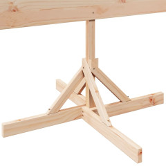 OMAXI Dřevěný vánoční stromeček na ozdoby 180 cm masivní dřevo 455550