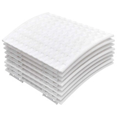 OMAXI Kryt na stojan vánočního stromku bílý Ø 65 x 23 cm plast 415820