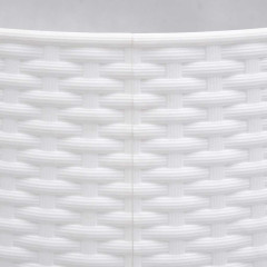 OMAXI Kryt na stojan vánočního stromku bílý Ø 65 x 23 cm plast 415820