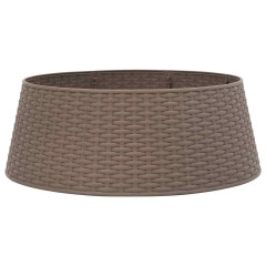 OMAXI Kryt na stojan vánočního stromku hnědý Ø 65 x 23 cm plast 415837