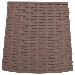 OMAXI Kryt na stojan vánočního stromku hnědý Ø 65 x 23 cm plast 415837