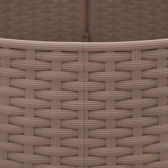 OMAXI Kryt na stojan vánočního stromku hnědý Ø 65 x 23 cm plast 415837