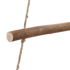 OMAXI Závěsné vánoční stromky s hvězdami na vrcholu 2 ks 55 x 120 cm přírodní větve 511164