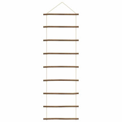 OMAXI Nástěnná dekorace ve tvaru žebříku 50x150 cm Přírodní větev 511218