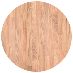 OMAXI Deska stolu Světle hnědá Ø 50 x 2.5 cm Pevné dubové dřevo 788566