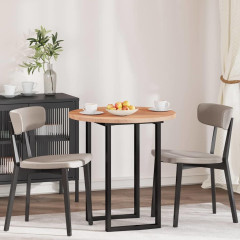 OMAXI Deska stolu Světle hnědá Ø 80 x 2.5 cm Pevné dubové dřevo 788597