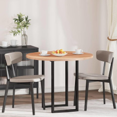 OMAXI Deska stolu Světle hnědá Ø 90 x 2.5 cm Pevné dubové dřevo 788603