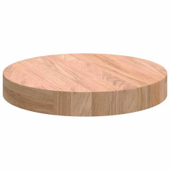 OMAXI Deska stolu Světle hnědá Ø 30 x 4 cm Pevné dubové dřevo 788689